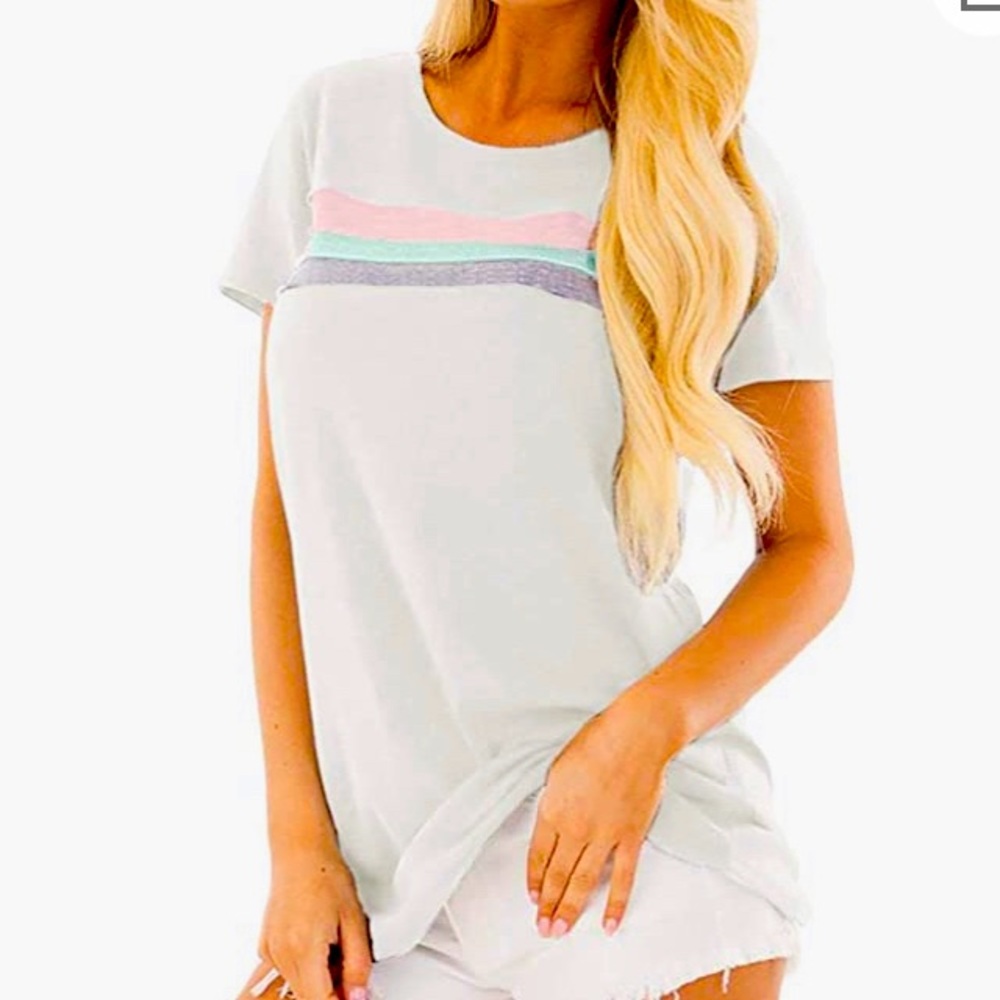 Striped tee size XL